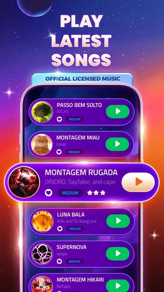 Latest songs playlist in Dancing Road